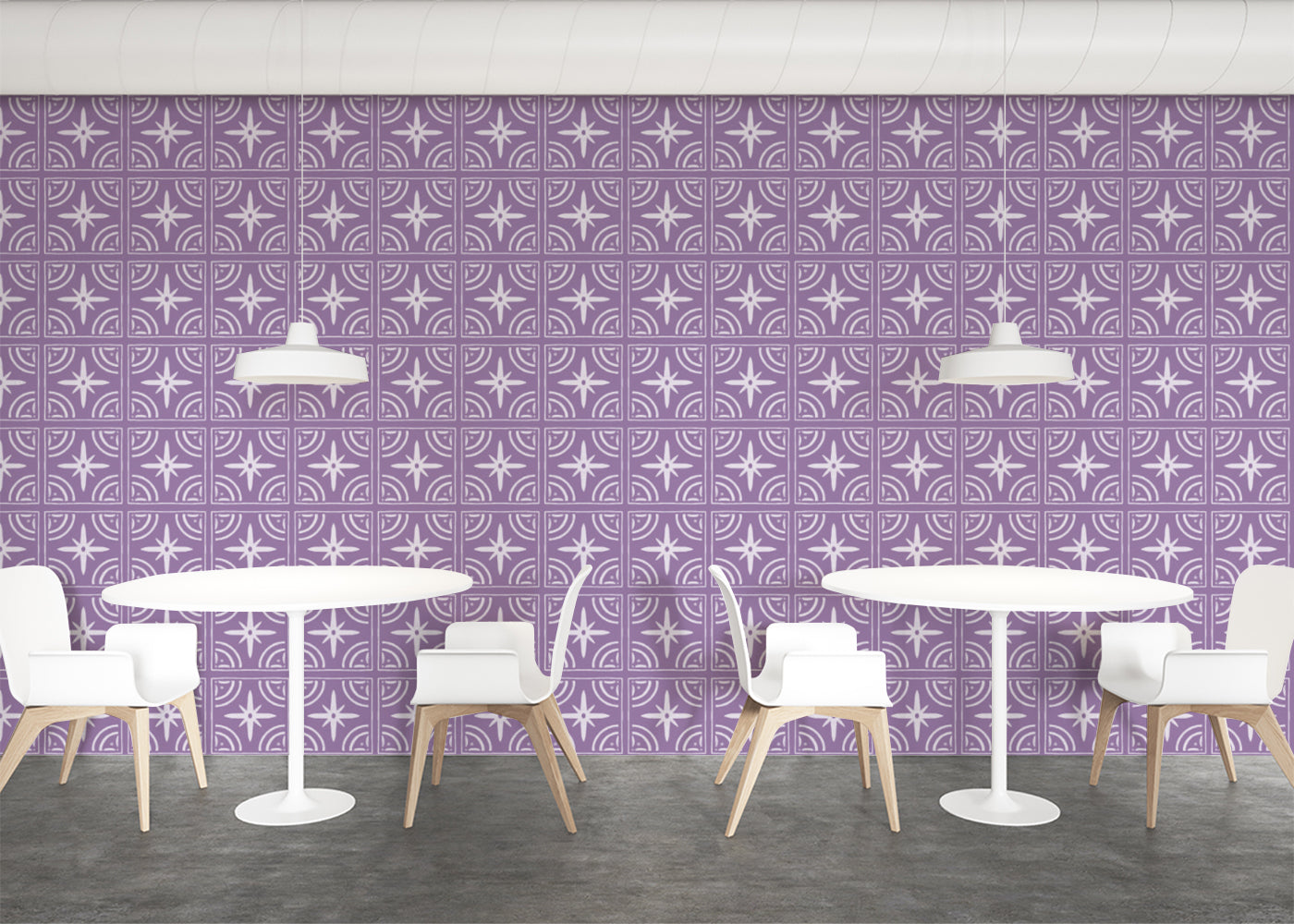 Celestial Ripples Tiles - Purple
