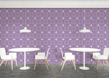 Celestial Ripples Tiles - Purple