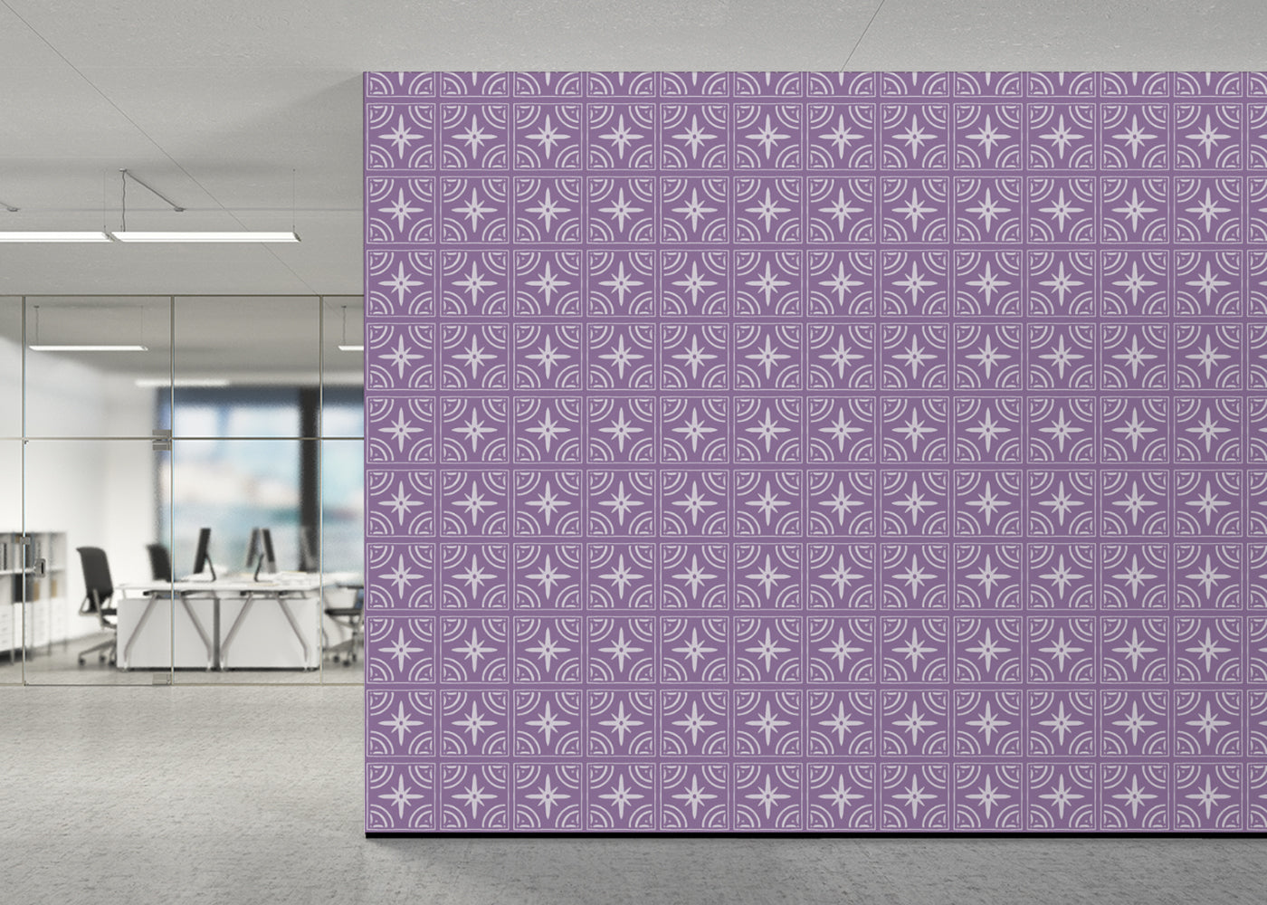 Celestial Ripples Tiles - Purple