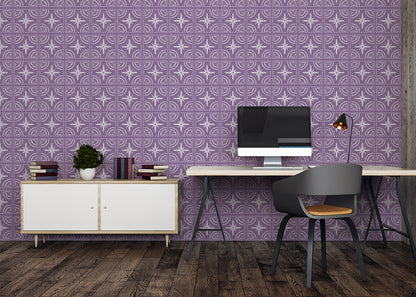 Celestial Ripples Tiles - Purple