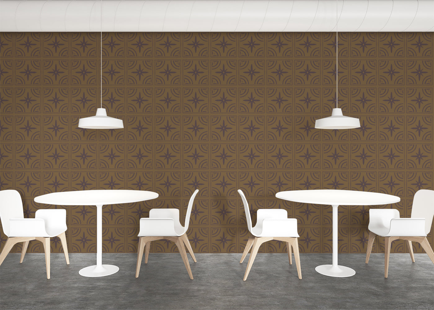 Celestial Ripples Tiles - Brown