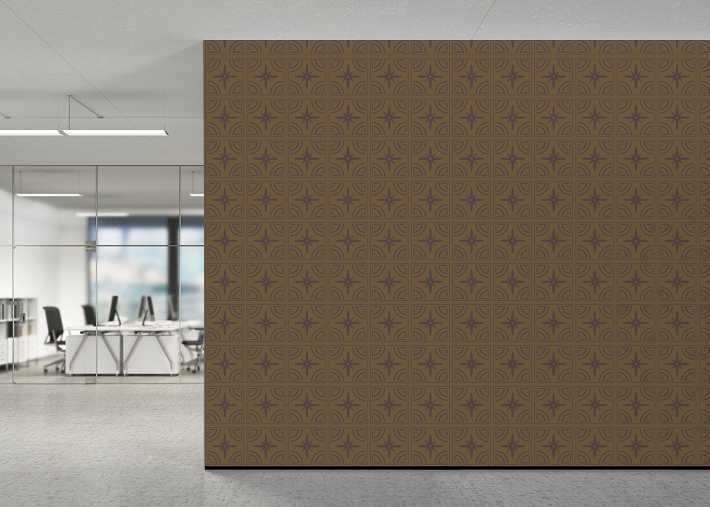 Celestial Ripples Tiles - Brown