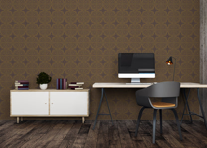 Celestial Ripples Tiles - Brown