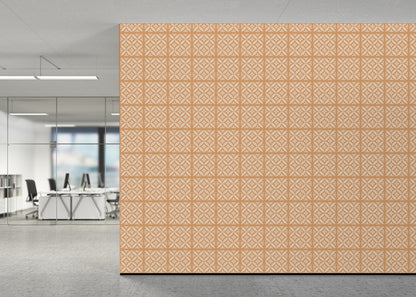 Geometric Blossom Tiles - Orange