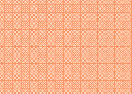 Geometric Blossom Tiles - Orange