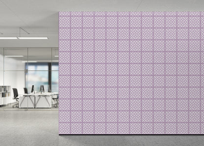 Geometric Blossom Tiles - Purple