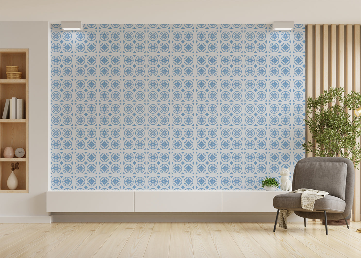 Sunwheel Majesty Tiles - Blue