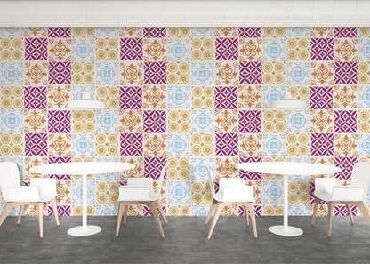 Patchwork Elegance Tiles - Multicolor