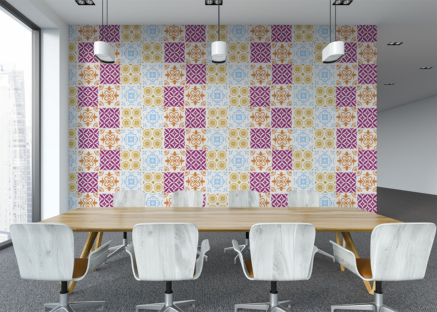 Patchwork Elegance Tiles - Multicolor