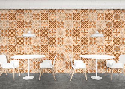 Patchwork Elegance Tiles - Orange