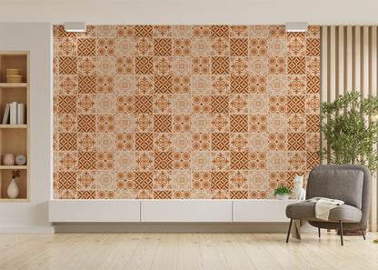 Patchwork Elegance Tiles - Orange