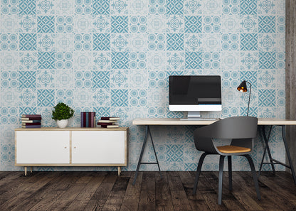 Patchwork Elegance Tiles - Blue