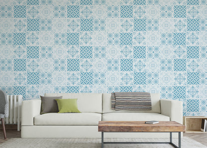 Patchwork Elegance Tiles - Blue