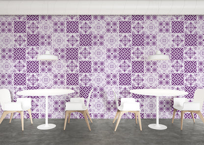 Patchwork Elegance Tiles - Purple