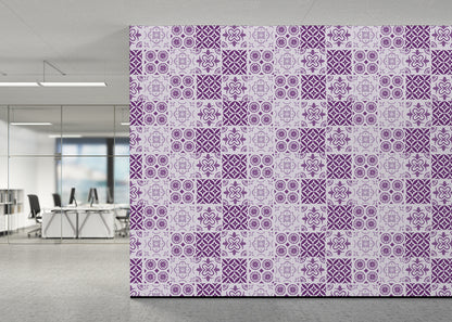 Patchwork Elegance Tiles - Purple