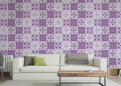 Patchwork Elegance Tiles - Purple