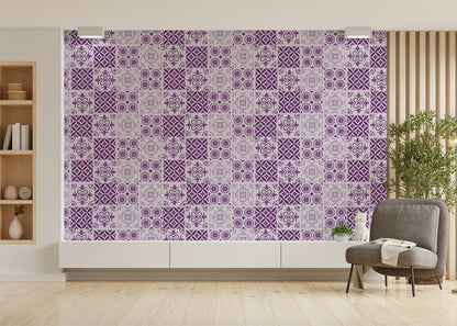Patchwork Elegance Tiles - Purple