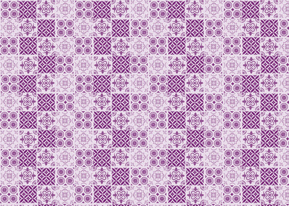 Patchwork Elegance Tiles - Purple