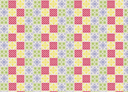 Patchwork Elegance Tiles - Primary
