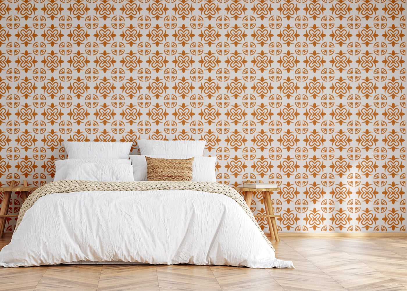 Mandala Flair Tiles - Orange