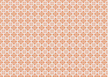 Mandala Flair Tiles - Orange