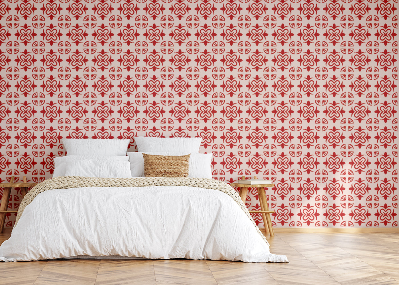 Mandala Flair Tiles - Red