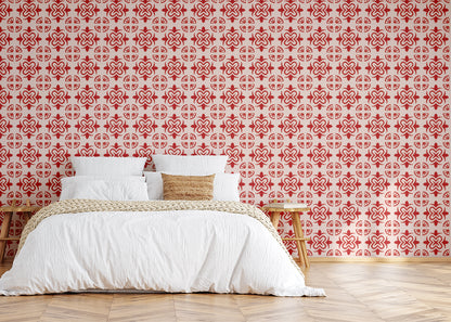 Mandala Flair Tiles - Red