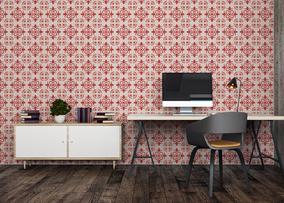 Mandala Flair Tiles - Red
