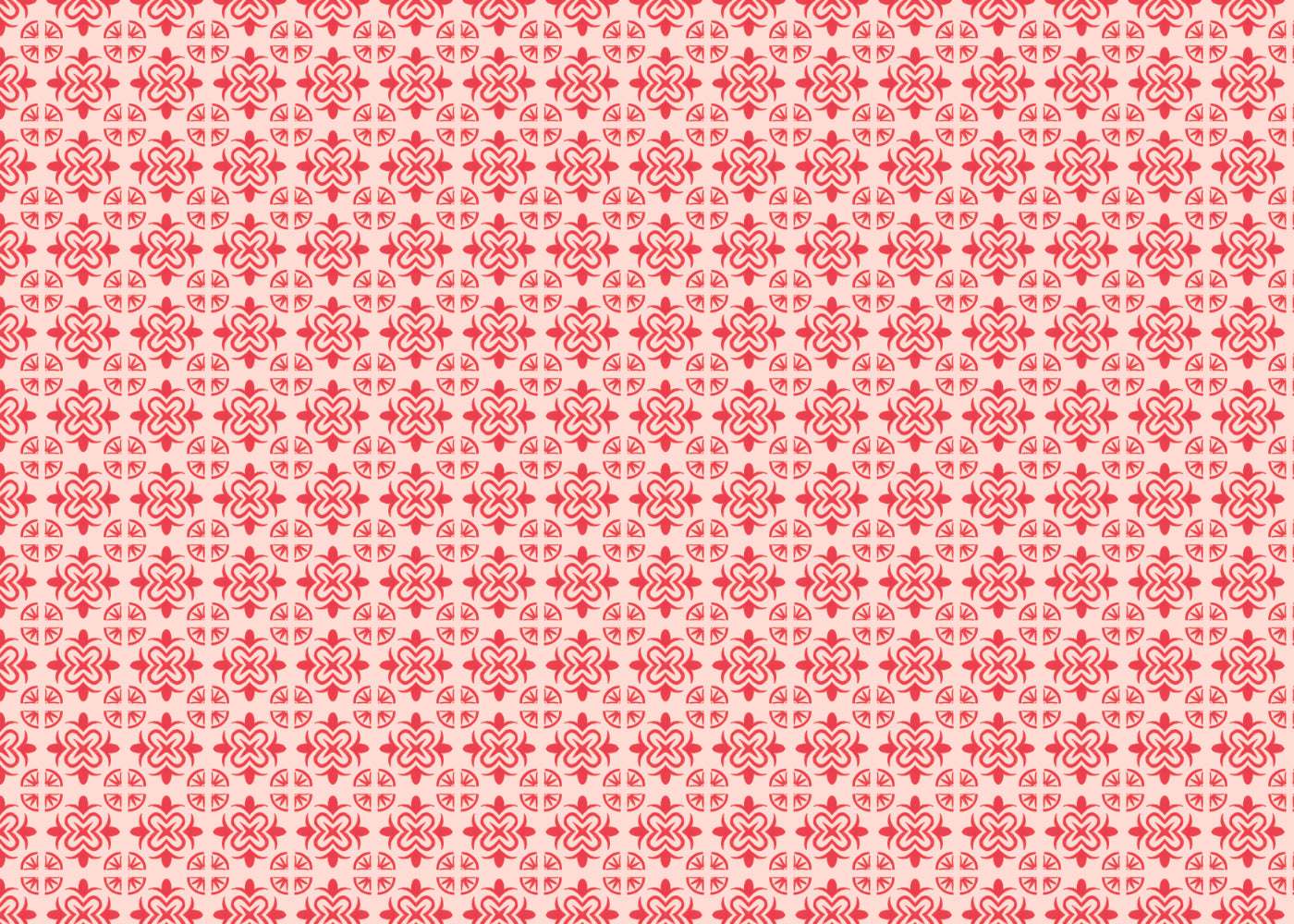 Mandala Flair Tiles - Red