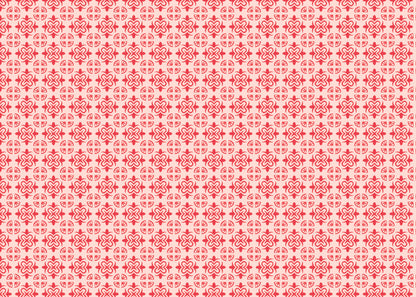 Mandala Flair Tiles - Red