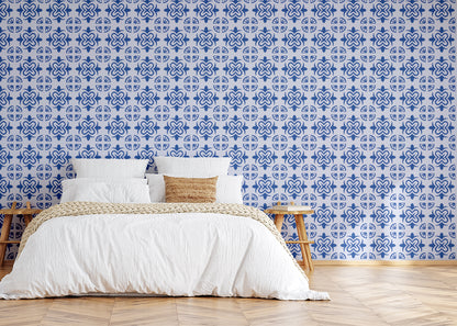 Mandala Flair Tiles - Blue