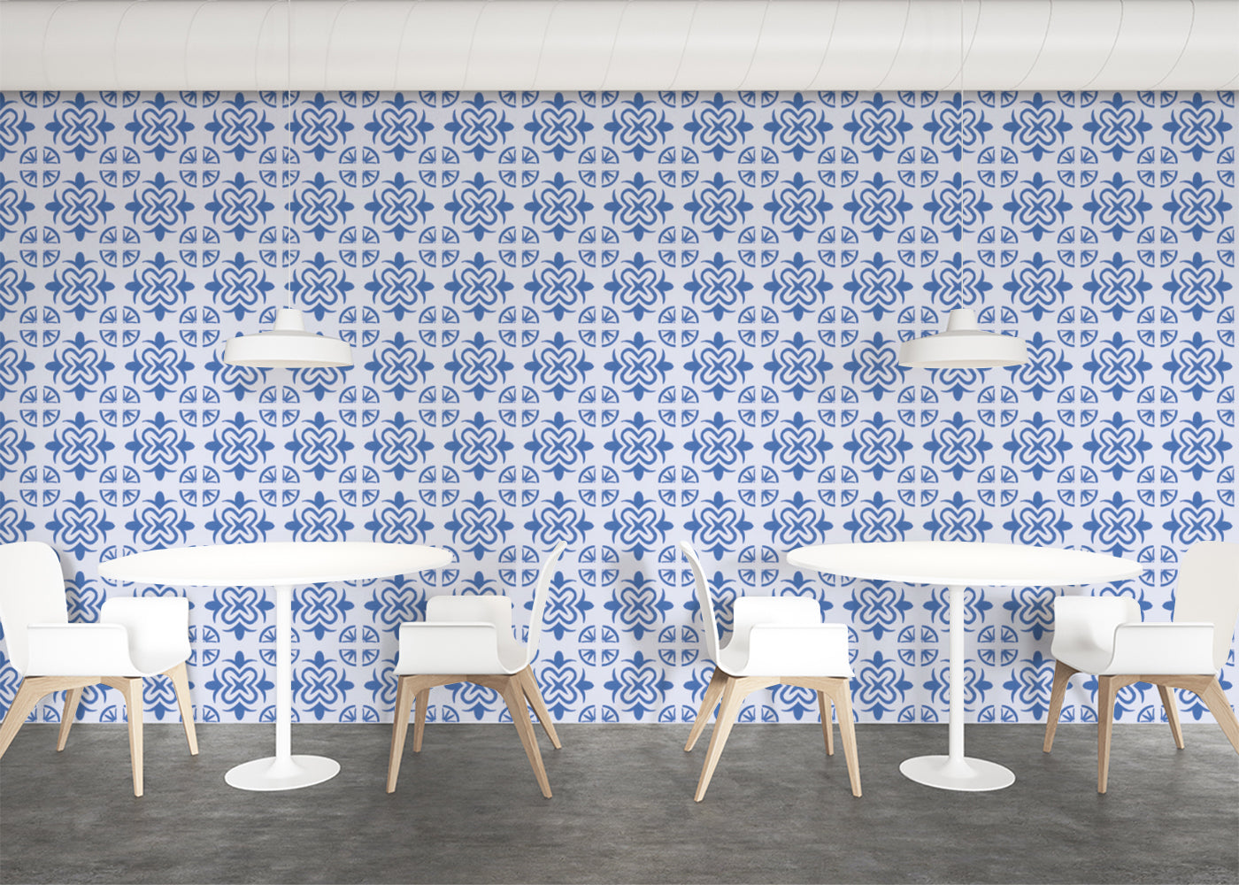 Mandala Flair Tiles - Blue