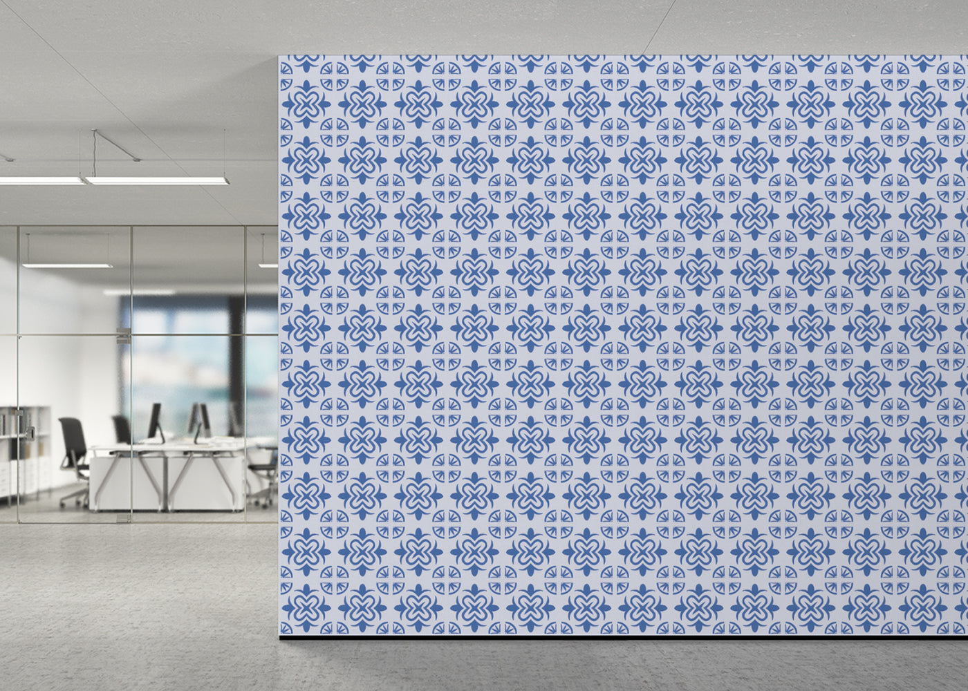 Mandala Flair Tiles - Blue