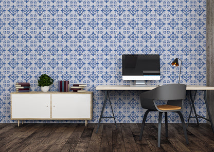 Mandala Flair Tiles - Blue
