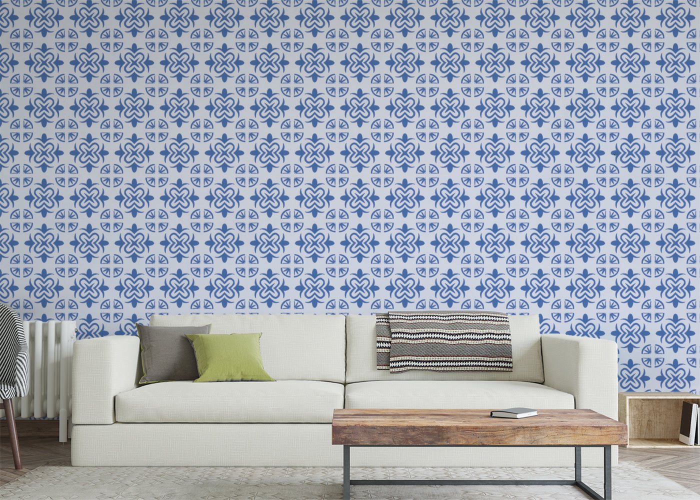 Mandala Flair Tiles - Blue