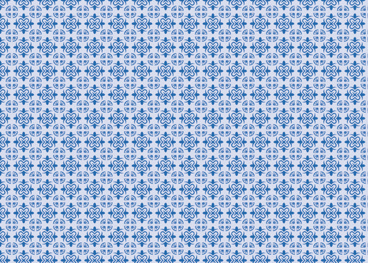 Mandala Flair Tiles - Blue - Sample