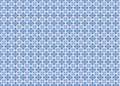 Mandala Flair Tiles - Blue