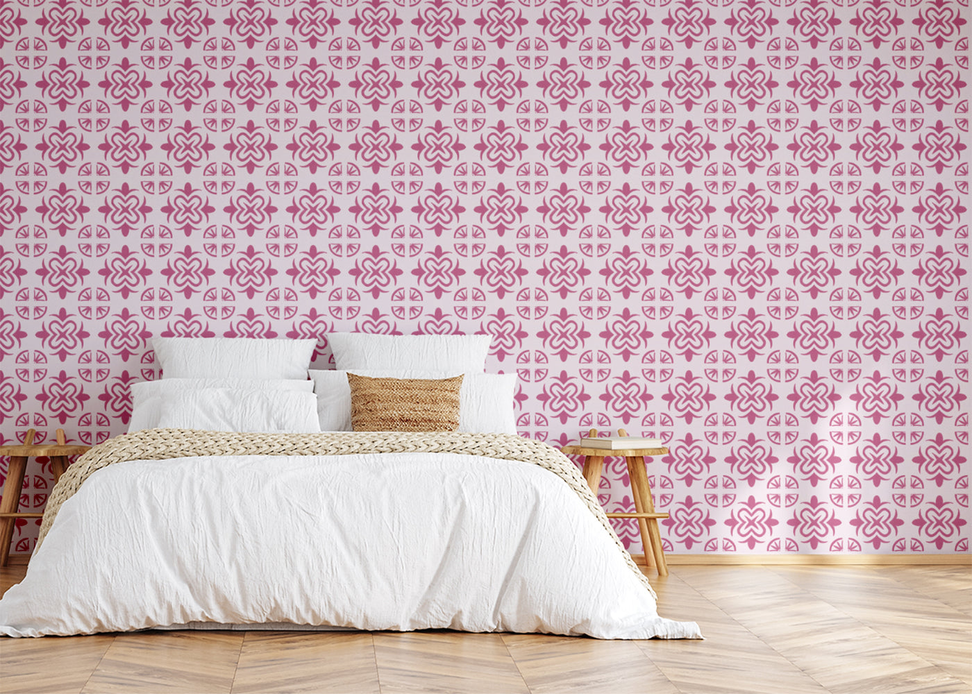 Mandala Flair Tiles - Pink