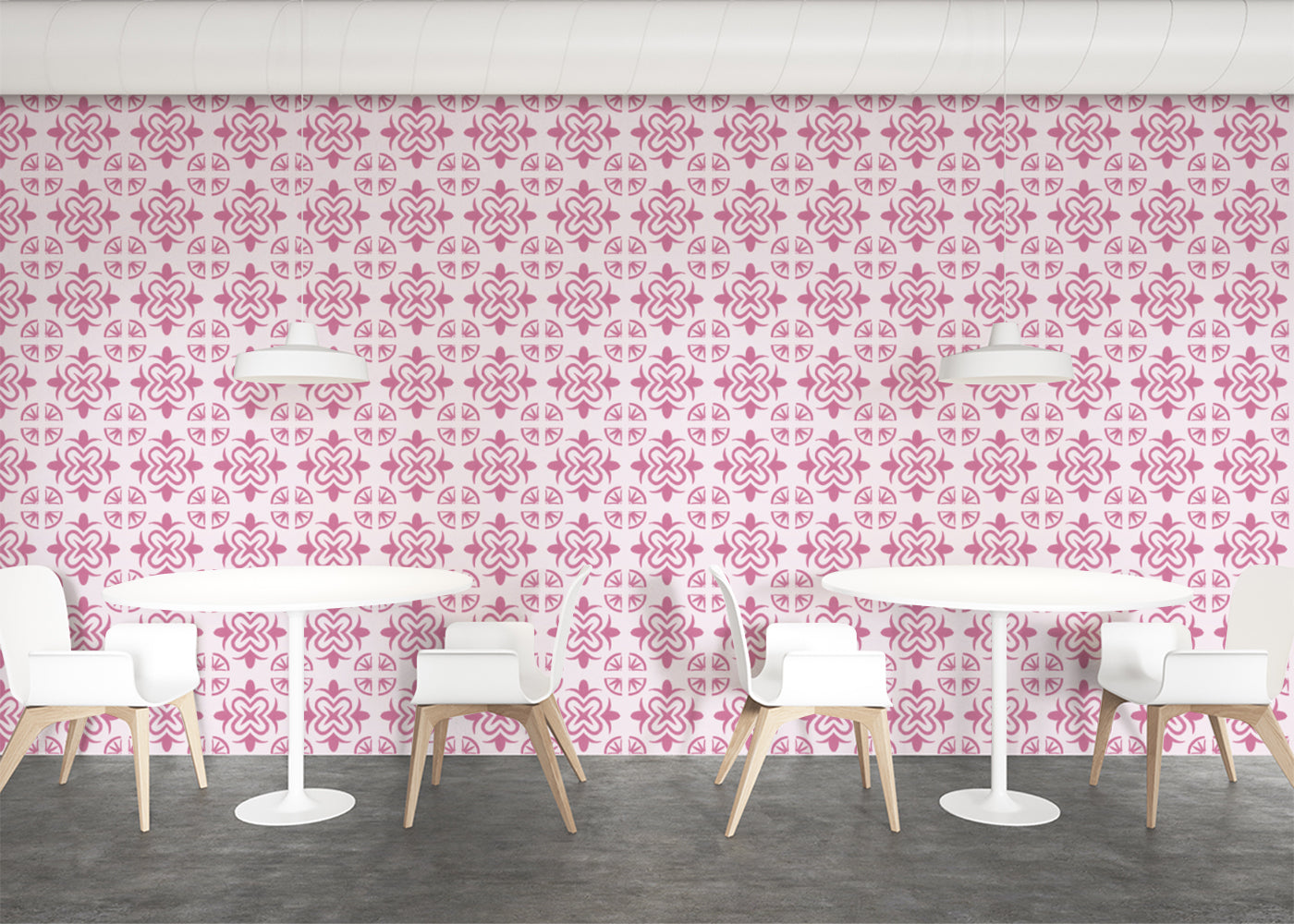 Mandala Flair Tiles - Pink