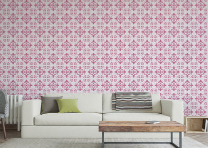 Mandala Flair Tiles - Pink