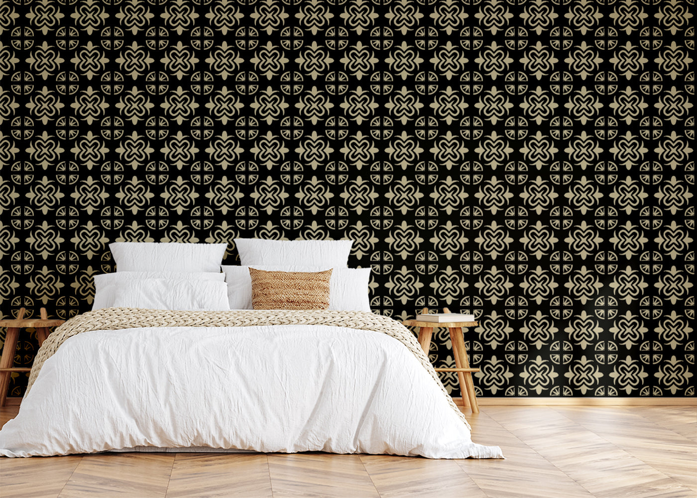 Mandala Flair Tiles - Black