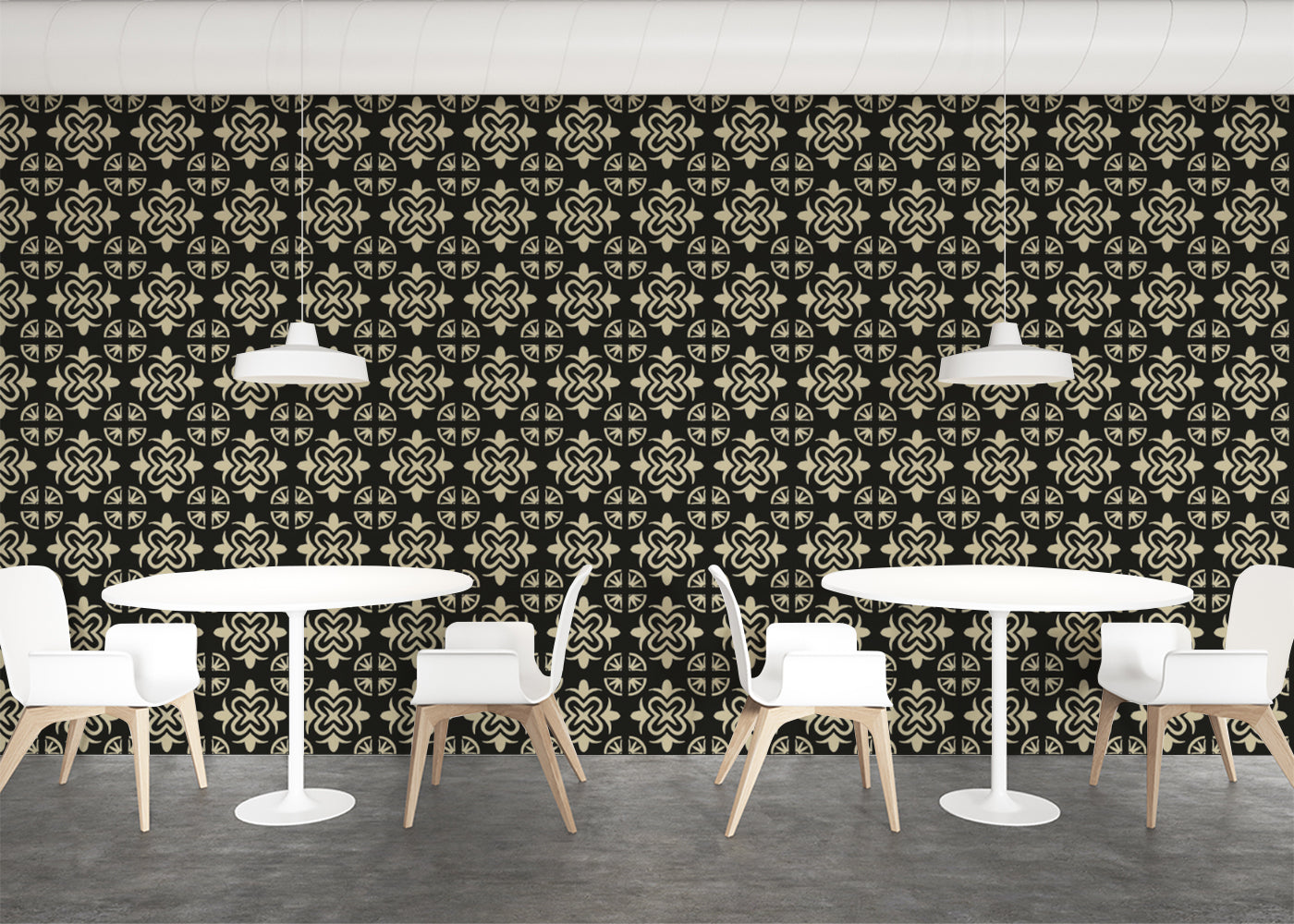 Mandala Flair Tiles - Black