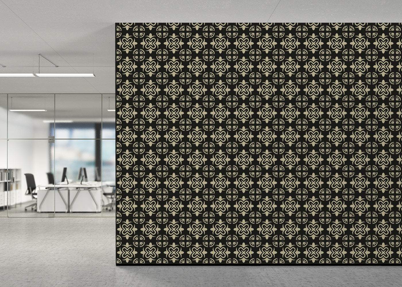 Mandala Flair Tiles - Black