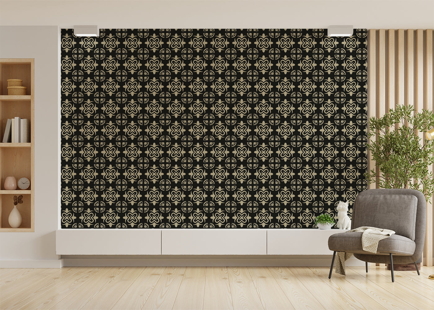 Mandala Flair Tiles - Black