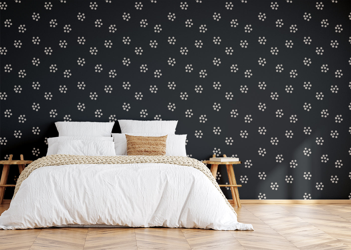 Petal Dot Sprinkle - Dark Gray