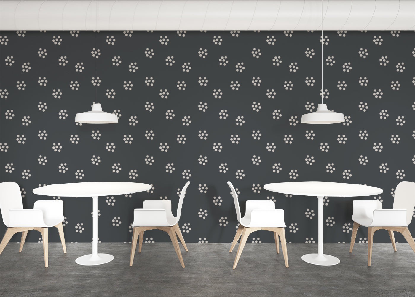 Petal Dot Sprinkle - Dark Gray