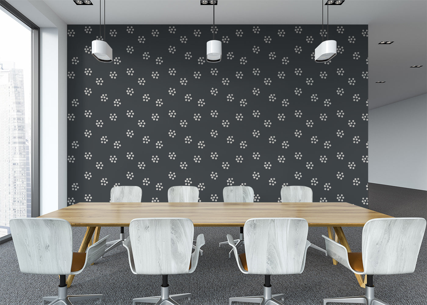 Petal Dot Sprinkle - Dark Gray