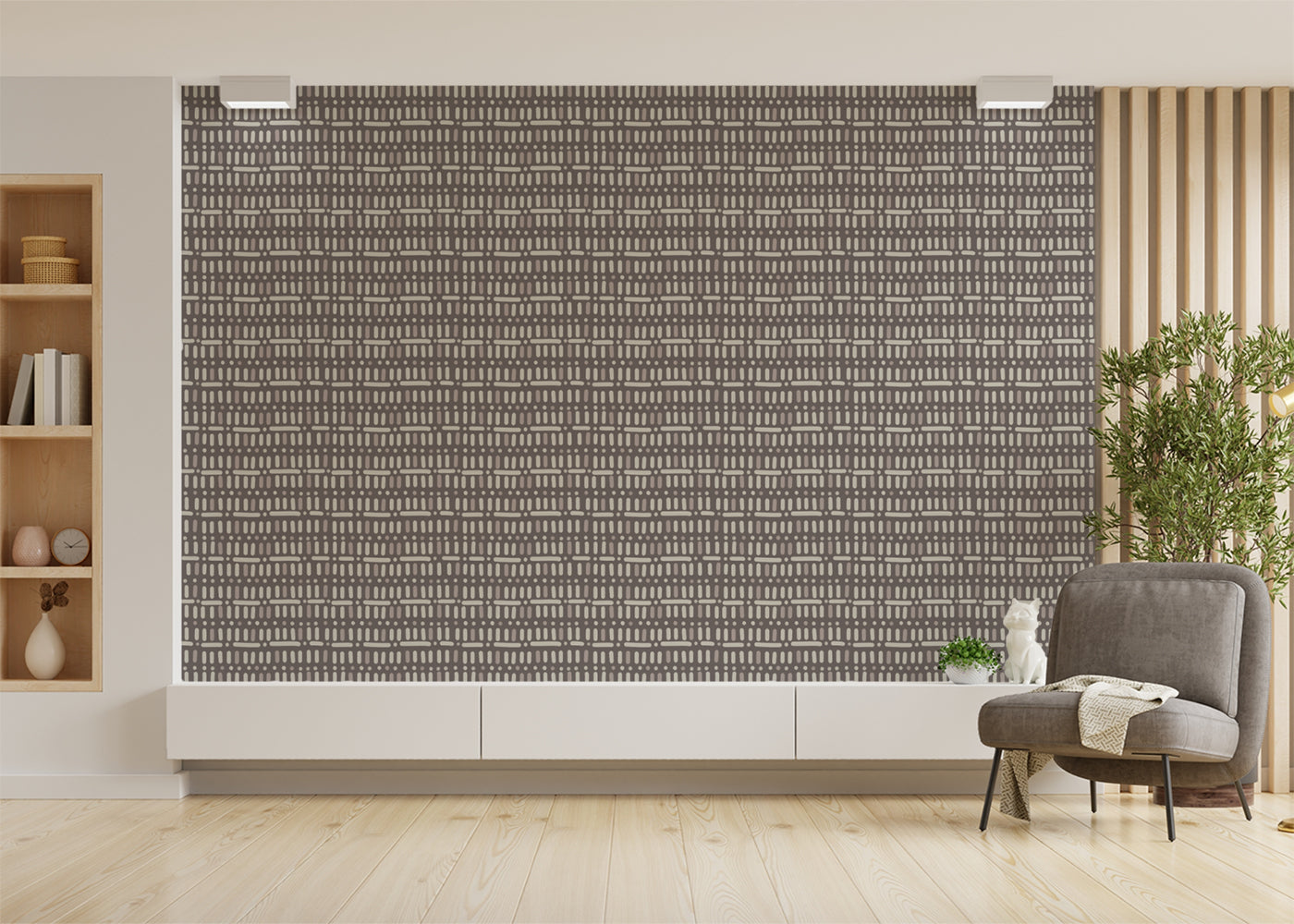 Baroque Dots and Stripes - Neutral