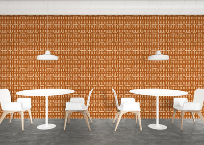 Baroque Dots and Stripes - Orange