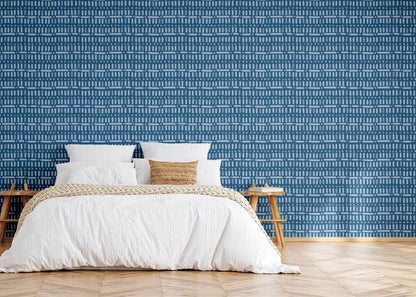 Baroque Dots and Stripes - Blue